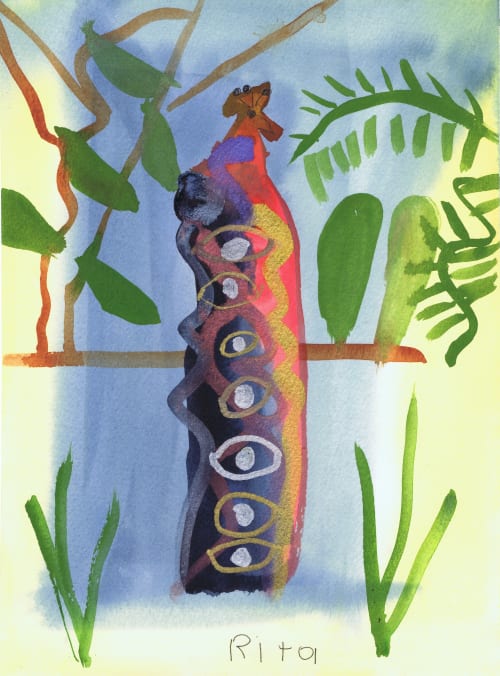 Sparkling Peacock - Original Watercolor | Watercolor Painting in Paintings by Rita Winkler - My Art, My Shop -by Rita ... Where Every Stroke Speaks of Joy and Inclusion