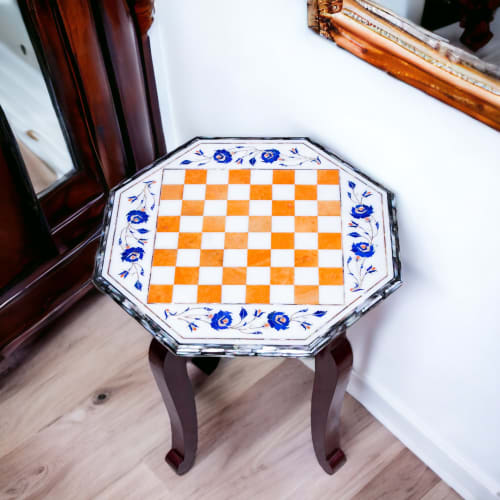 Luxury chess table, Marble chess table for home, chess table | Side Table in Tables by Innovative Home Decors