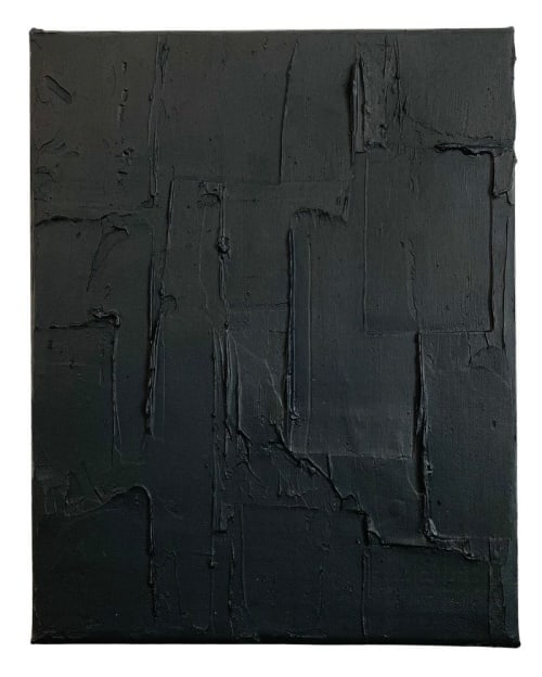 Matte Black Collection | Oil And Acrylic Painting in Paintings by Intuitive Arts Shop