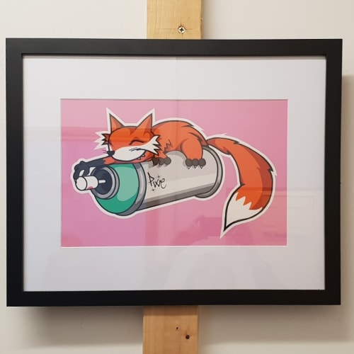 Fox Print | Paintings by Pixie London | Euroart Studios in London