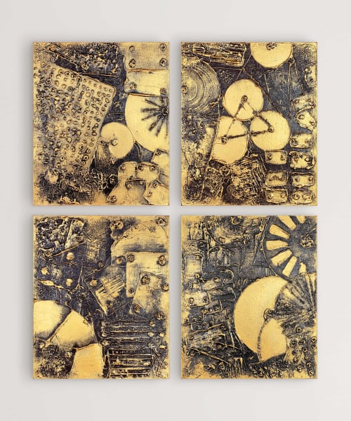 Mechanisms (SOLD) | Oil And Acrylic Painting in Paintings by Alessia Lu