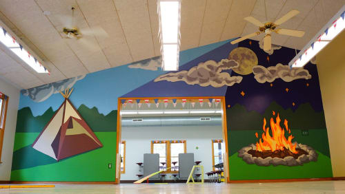 Camping | Murals by Kevin Orlosky | SOAR365 @Camp Baker in Chesterfield