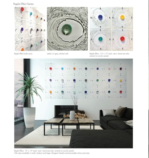 Ripple Effect series | Wall Sculpture in Wall Hangings by Carla Goldberg Studio Art | San Francisco in San Francisco