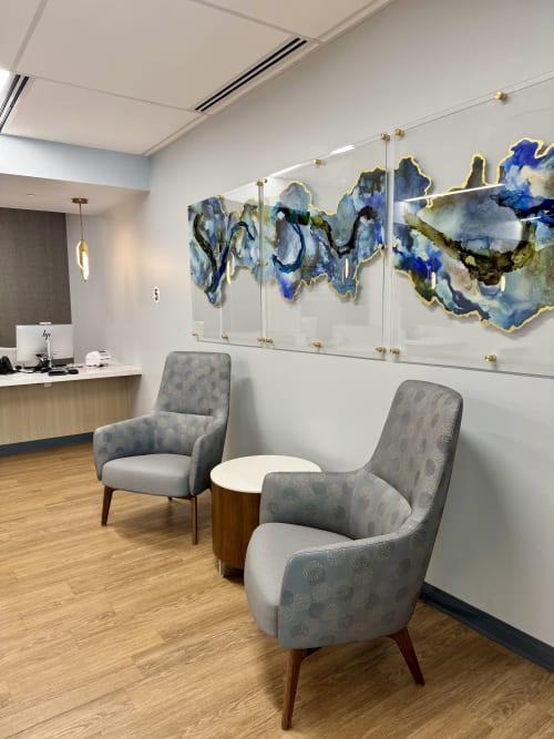 Custom Commission for Memorial Hermann Breast Care Center | Paintings by Julie Pelaez Studios | Memorial Hermann The Woodlands Medical Center in The Woodlands