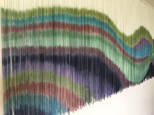 WANDERER Large Bohemian Flowing Multi color Wall Tapestry | Wall Hangings by Wallflowers Hanging Art