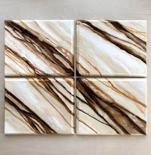 Marrone Crema | Watercolor Painting in Paintings by Rhonda Deland