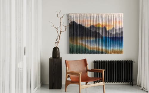 MOLOKAI Coastal Island Landscape Dyed Tapestry | Wall Hangings by Wallflowers Hanging Art