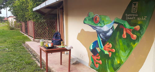 Rana de ojos rojos / red eyes frog | Murals by WA - Franco Domenak