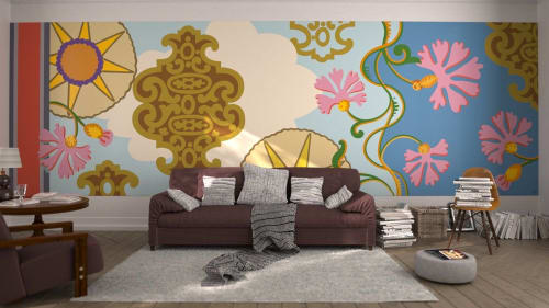Mansion 1 (Dawn) | Wallpaper in Wall Treatments by Paulin Paris Studio