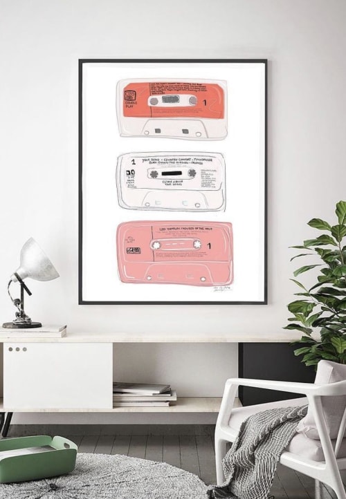 Cassette Tapes | Paintings by By Lauren P