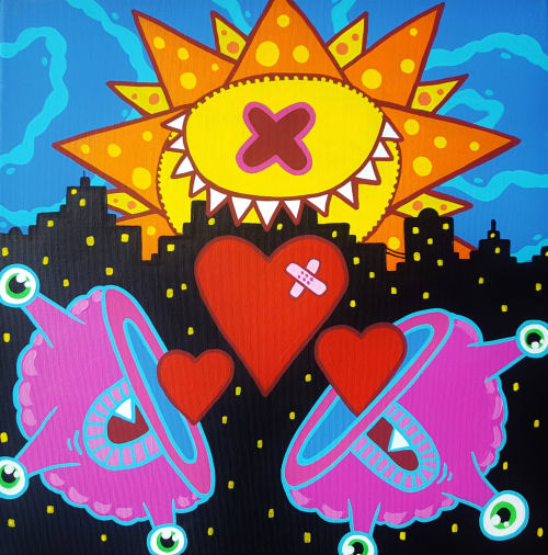 Let Love Rule | Paintings by Ox-Alien