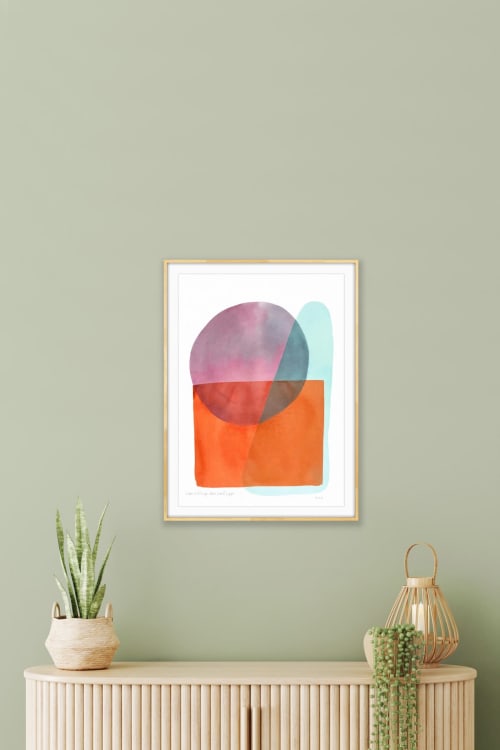 Study in Indian Paint Fungus, 22x30" handmade natural inks | Paintings by MoHo