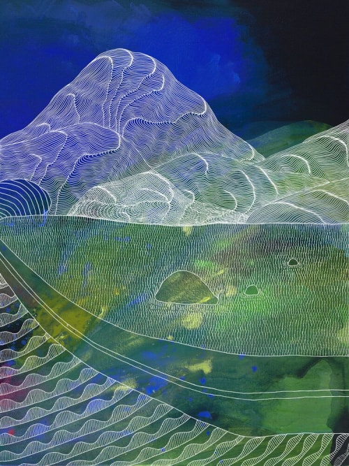 Hills and Fields III | Prints by Ruth Le Roux