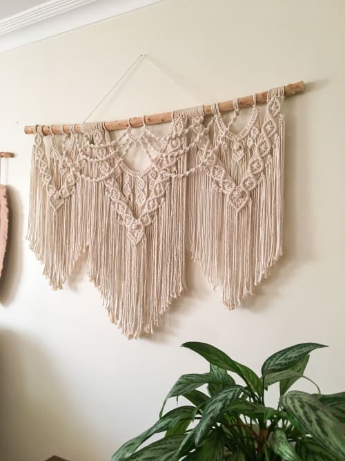 Large Macrame Wall Hanging - "Rain" | Wall Hangings by macramestories