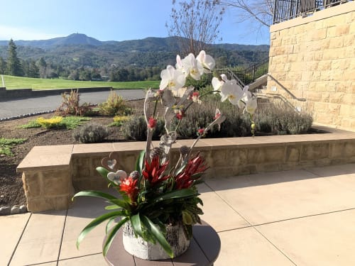 Tropical love arrangement | Floral Arrangements by Fleurina Designs | Almaden Golf & Country Club in San Jose