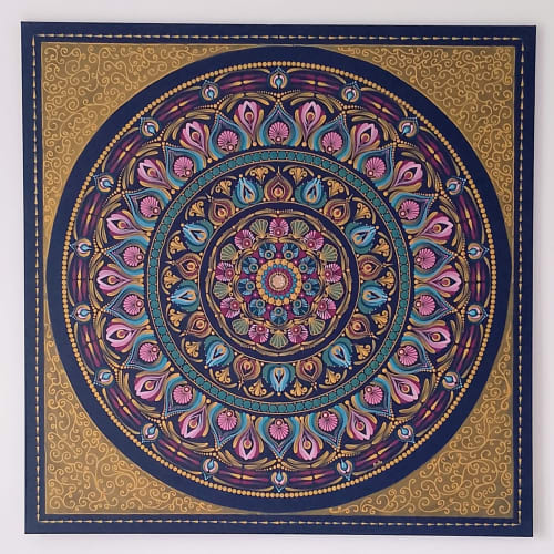 Magic of India | Colorful India Mandala | Oil And Acrylic Painting in Paintings by Kriandala