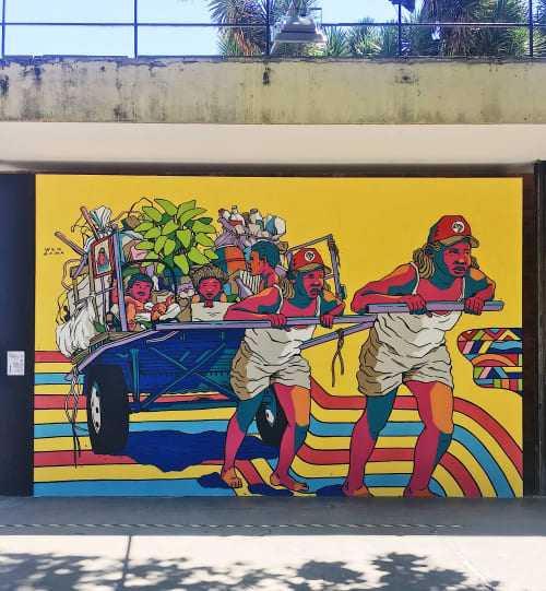 Sem Privilégios | Street Murals by Wes Gama | Modern Art Museum in Parque do Flamengo