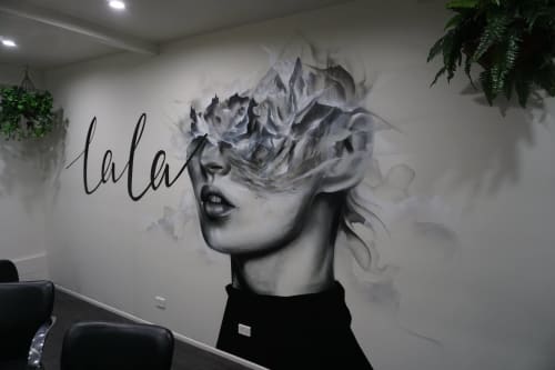 Lala Hair Studio Mural | Murals by Drapl | Lala Hair Studio in Camp Hill