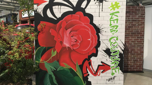 Harrogate Flower show Live Painting | Murals by Leeroy ( Custom Artwerk )
