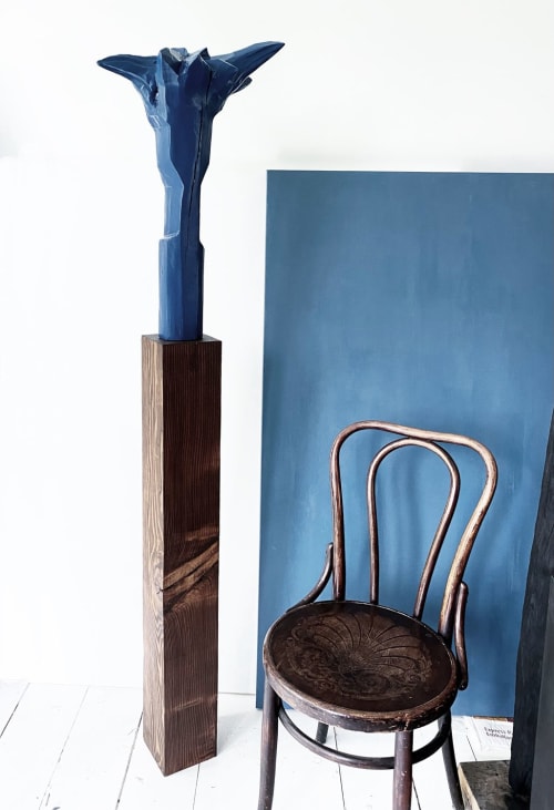 Girl With Spiky Hair | Sculptures by Neshka Krusche