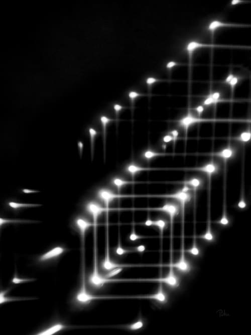 Black Interrupted _ 1037 | Oil And Acrylic Painting in Paintings by Petra Trimmel