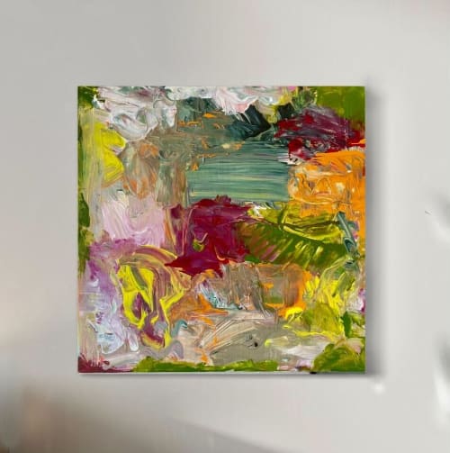 Moody Love | Oil And Acrylic Painting in Paintings by Gaby Castro Joffroy