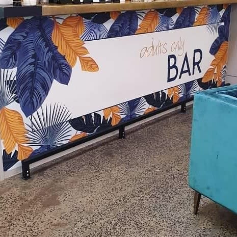 Custom-designed bar facade | Wallpaper by Pickawall | Canvas House in South Melbourne