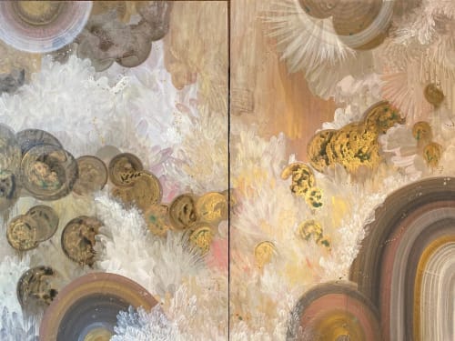 feathers | Oil And Acrylic Painting in Paintings by Amanda M Moody