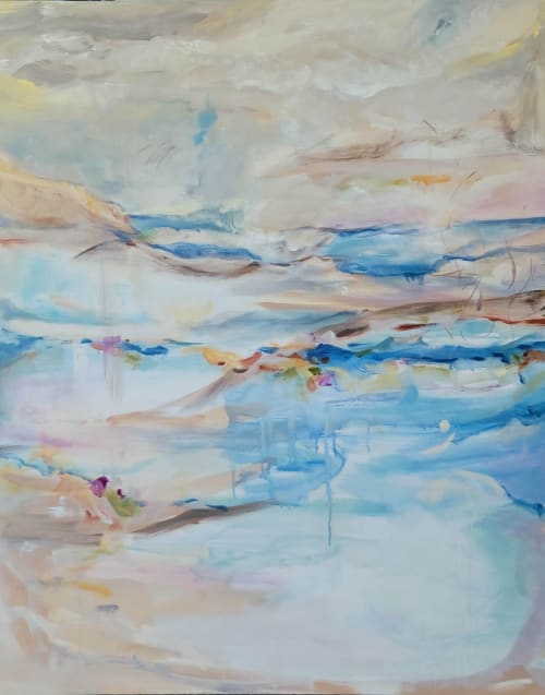 Summer Ocean Feeling - Abstract original painting | Oil And Acrylic Painting in Paintings by Twyla Gettert