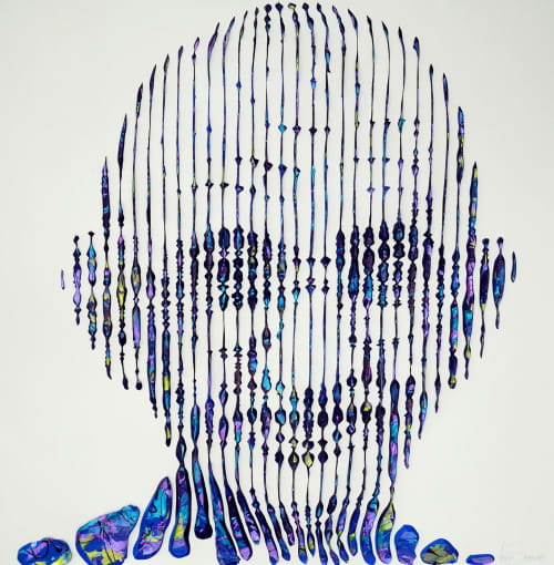 GHANDI FOREVER | Oil And Acrylic Painting in Paintings by Virginie SCHROEDER