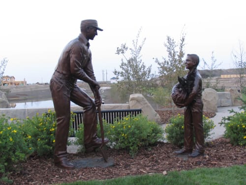 Ollerenshaw Family Tree Planting | Public Sculptures by Don Begg / Studio West Bronze Foundry & Art Gallery