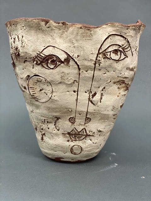 Face Vase | Sculptures by Mary Mcgill Ceramics | 2222 Ventura Blvd in Camarillo