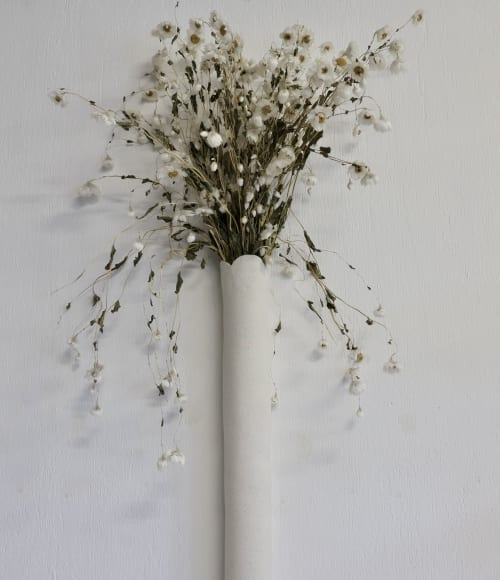 Wall Vase | 54cm x 6cm | Wall Hangings by Shellie Christian Ceramics
