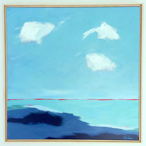 Seascapes in Serena & Lily stores and their Website/Art | Oil And Acrylic Painting in Paintings by Janet Bludau Fine Art | Serena & Lily Design Shop in Atlanta