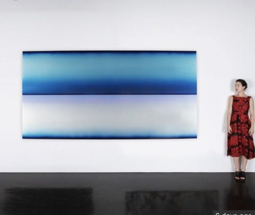 Untitled, Blue - 2019 | Paintings by Casper Brindle Art | William Turner Gallery in Santa Monica