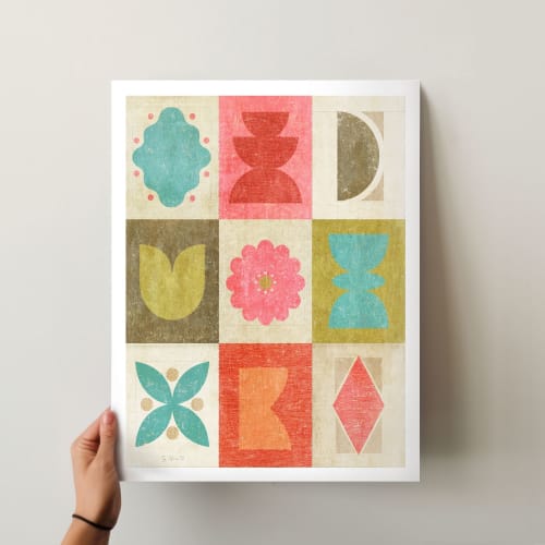 Geometric Shapes Fine Art Print-UNFRAMED | Prints by Suzanne Nicoll Studio