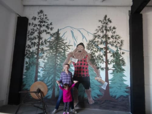 Axekickers mural | Murals by Art by Tamara Hergert | 10843 1st Ave S in Seattle
