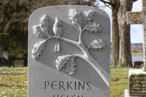 Perkins Memorial | Public Sculptures by Barber - Carving & Sculpture Inc.