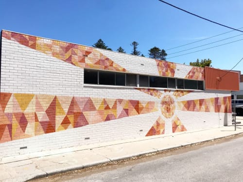 Shining Sun Mural at La Cabaña, Fremantle WA | Murals by Hang With Me Studios by Sarana Haeata | La Cabaña - Bar and Taqueria in South Fremantle