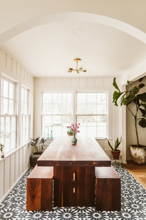 Dining Table and Benches | Tables by Andrew Myers | Desert Inspired Home in the South in Little Rock