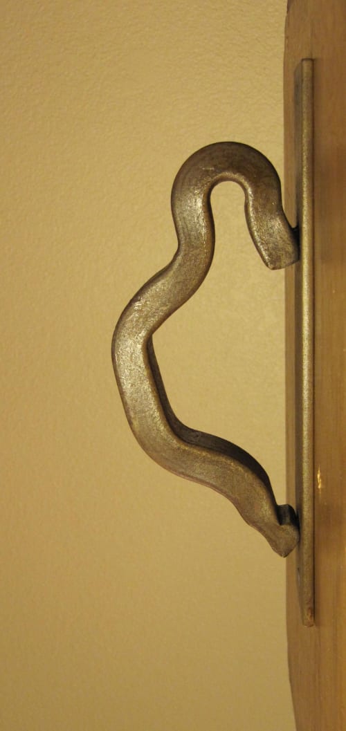 Railroad Anchor Door Pull on Steel Escutcheon 9" x 2" | Hardware by RailroadWare Lighting Hardware & Gifts