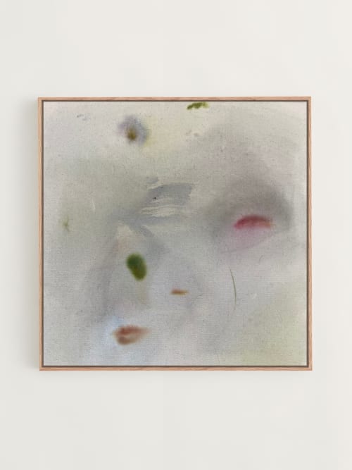 A Message From The Ink Dark Moon | Oil And Acrylic Painting in Paintings by Arlina Cai