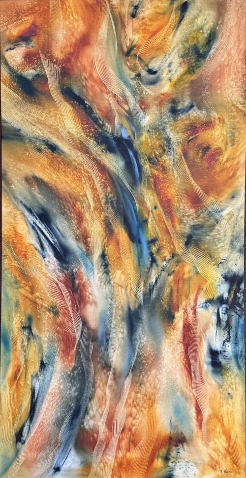 Canyon Wall | Oil And Acrylic Painting in Paintings by Kozyuk Gallery