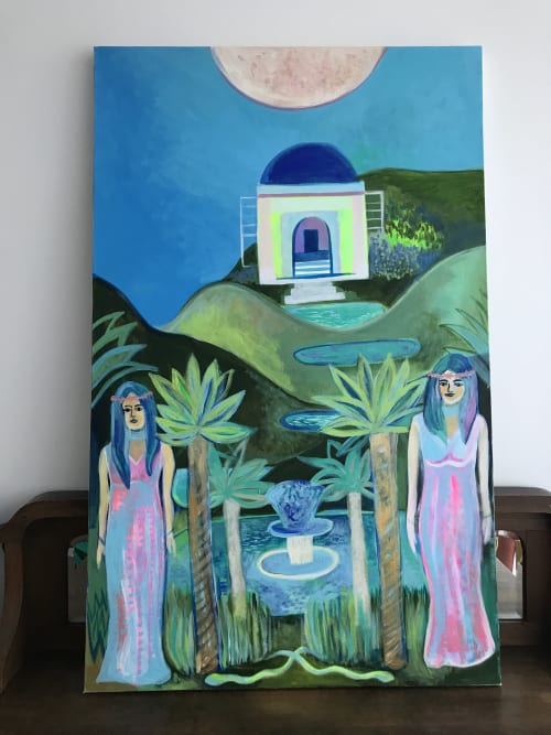 Visiting the Oracles in a Dream | Paintings by Nicole Aimee Durocher