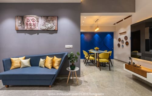HOUSE AT A GLANCE - Apartment 102, A 104-Sq-Mt, 3-BHK Flat is Big on Luxury | Interior Design by Ignitus Architectural Studio
