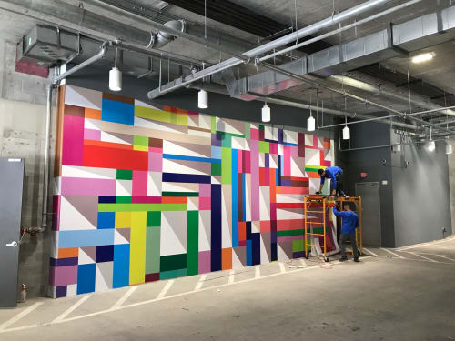 Motion mural | Street Murals by Johanna Boccardo | Motion at Dadeland in Miami