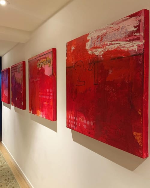 Series of Red Painting | Paintings by Manuela Karin Knaut