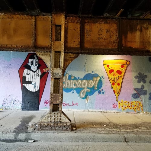 White Sox Nosferatu | Street Murals by Natalia Virafuentes