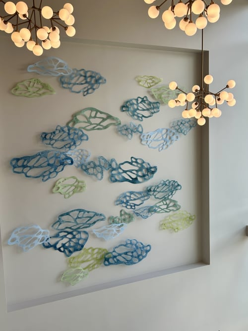 Light Forms Atlanta - wall sculpture | Wall Hangings by Jane Guthridge | Northside Hospital Atlanta in Atlanta