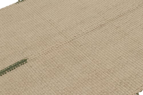 Rug & Kilim's Accent Kilim, Beige Textural Stripes | Area Rug in Rugs by Rug and Kilim